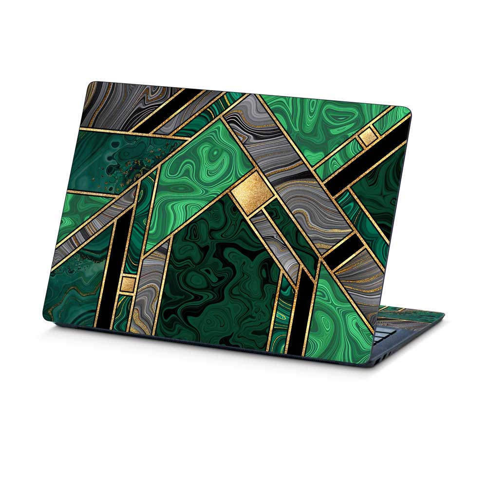 Green Art Deco Marble Microsoft Surface Laptop 5 15 Skin