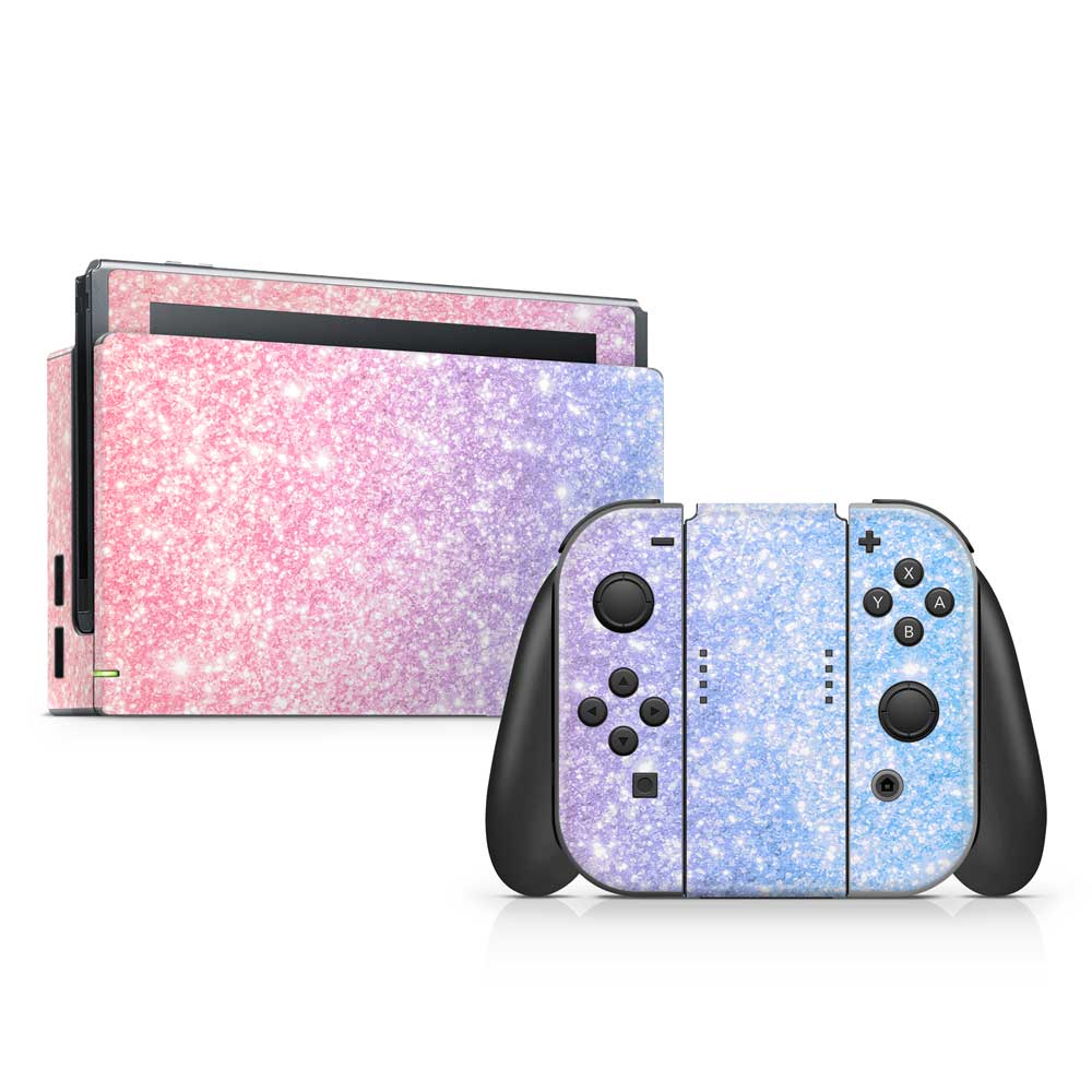 Ombre Pink to Blue Nintendo Switch Skin