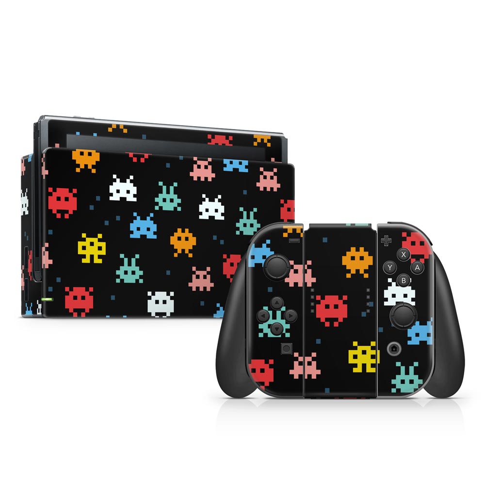 Space Invaders Nintendo Switch Skin