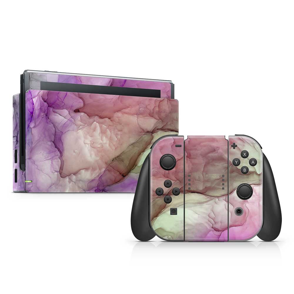 Purple Abstract Wash Nintendo Switch Skin