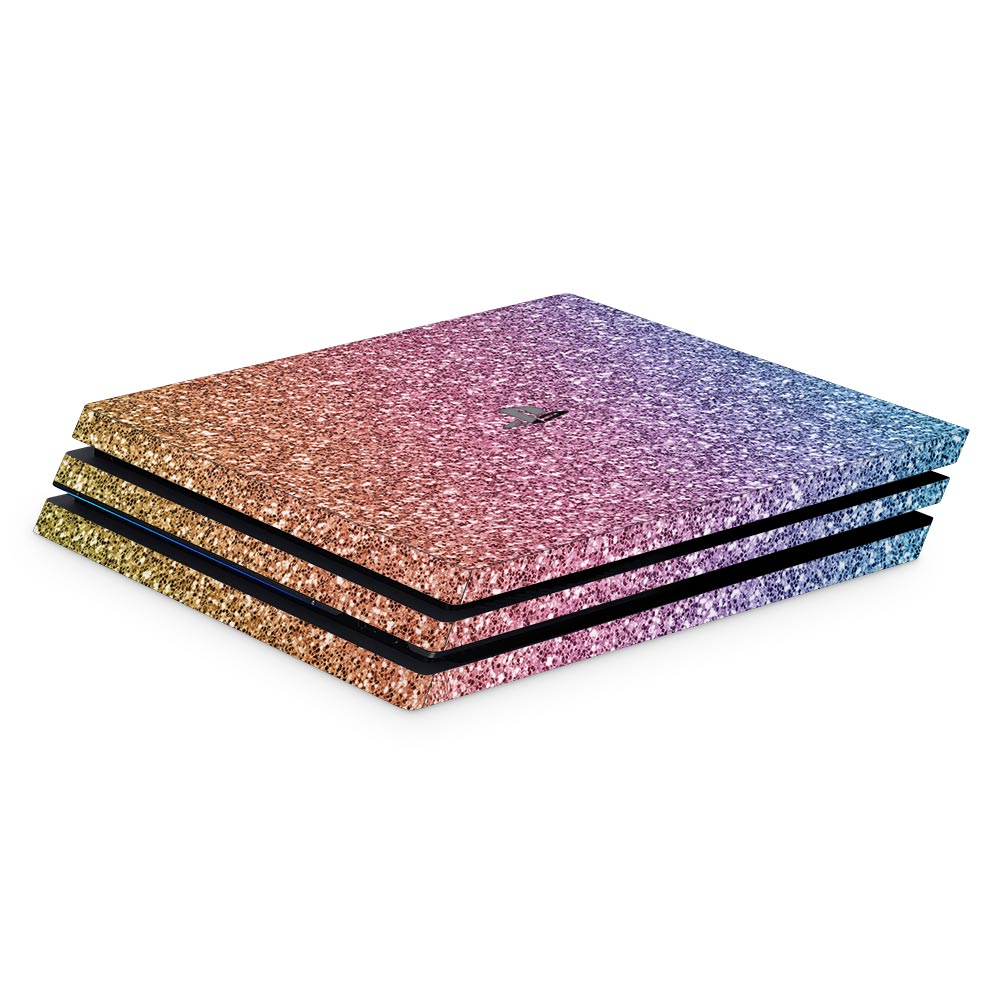 Rainbow Ombre PS4 Pro Console Skin