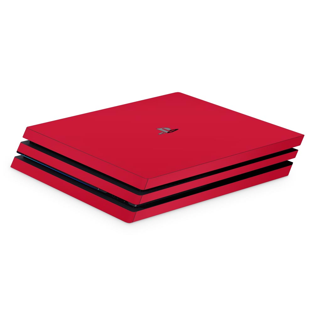 Red PS4 Pro Console Skin
