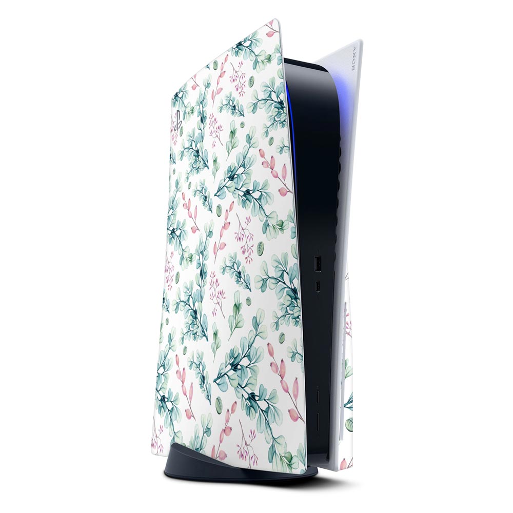 Berry Leaf PS5 Disk Console Skin