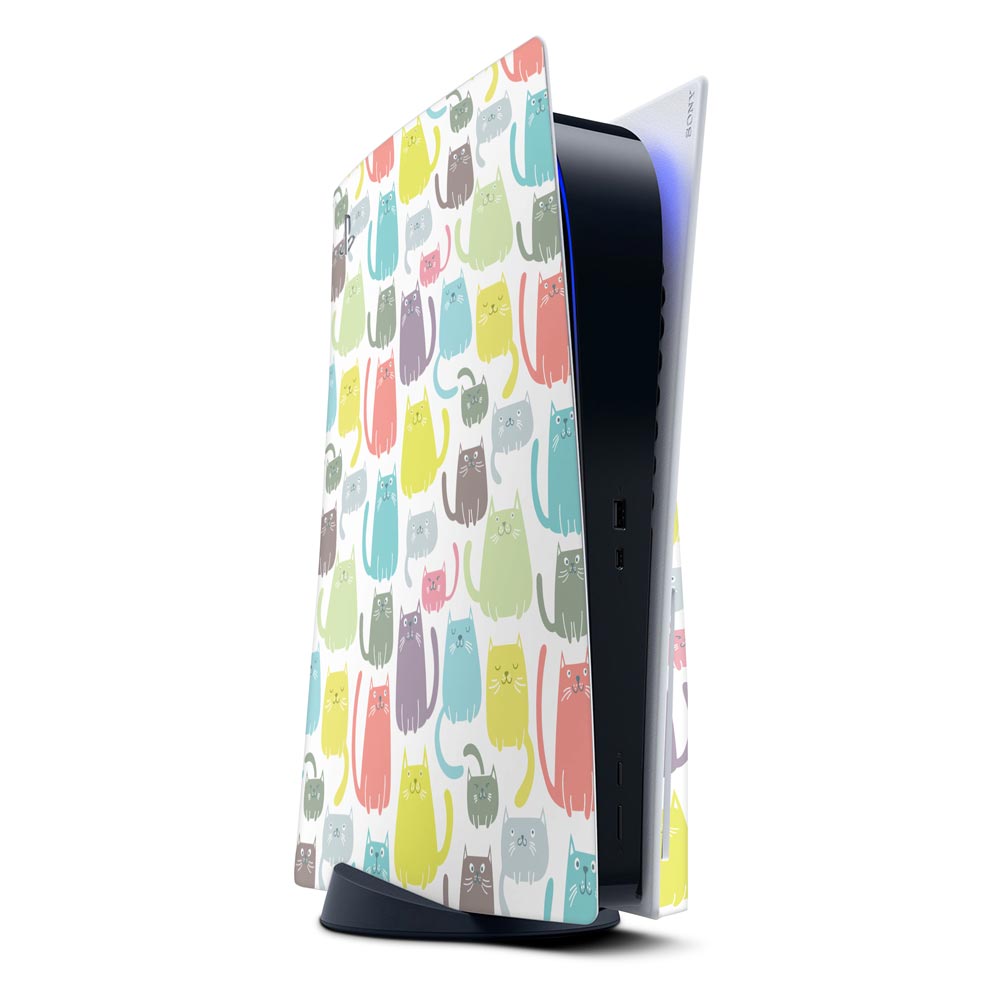 Here Kitty PS5 Disk Console Skin