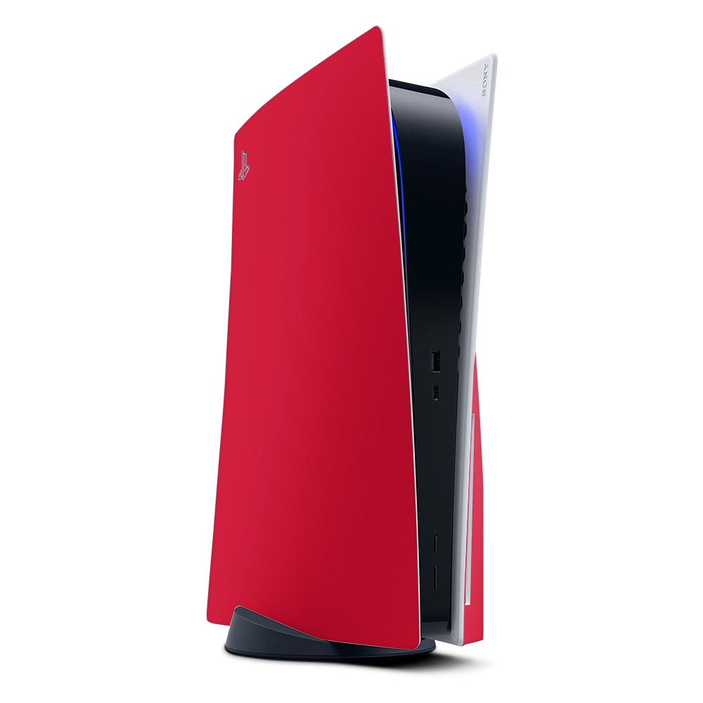Red PS5 Disk Console Skin