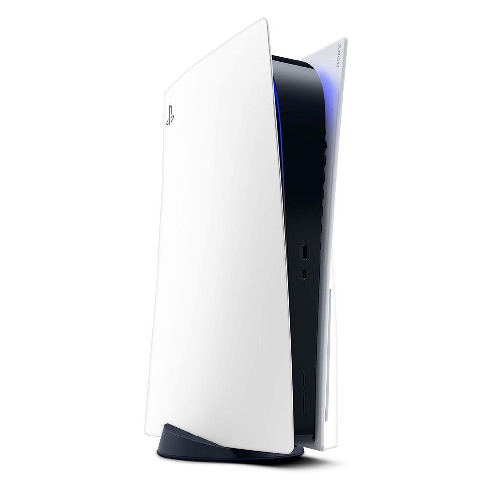 White PS5 Disk Console Skin