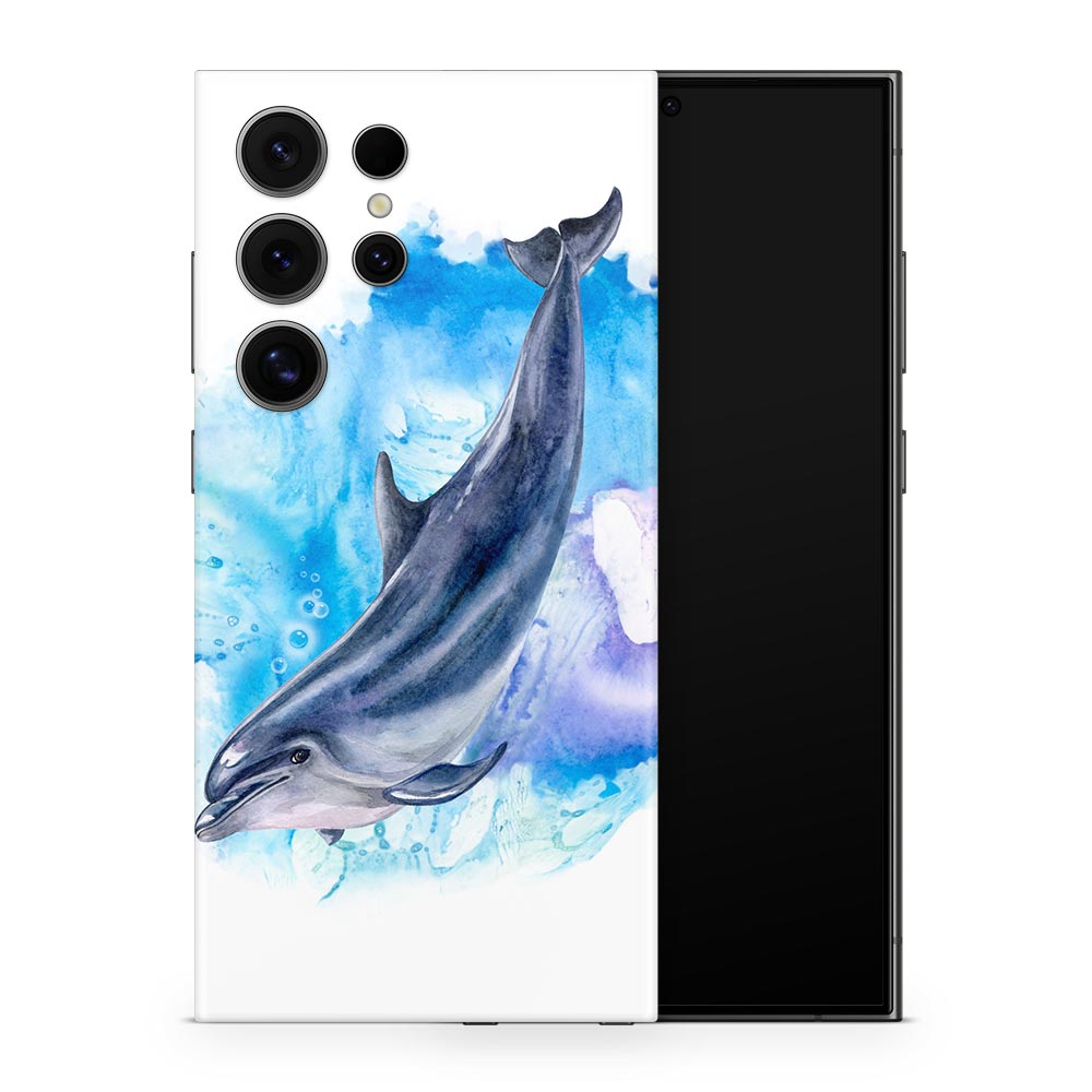 Dolphin Splash Galaxy S24 Skin
