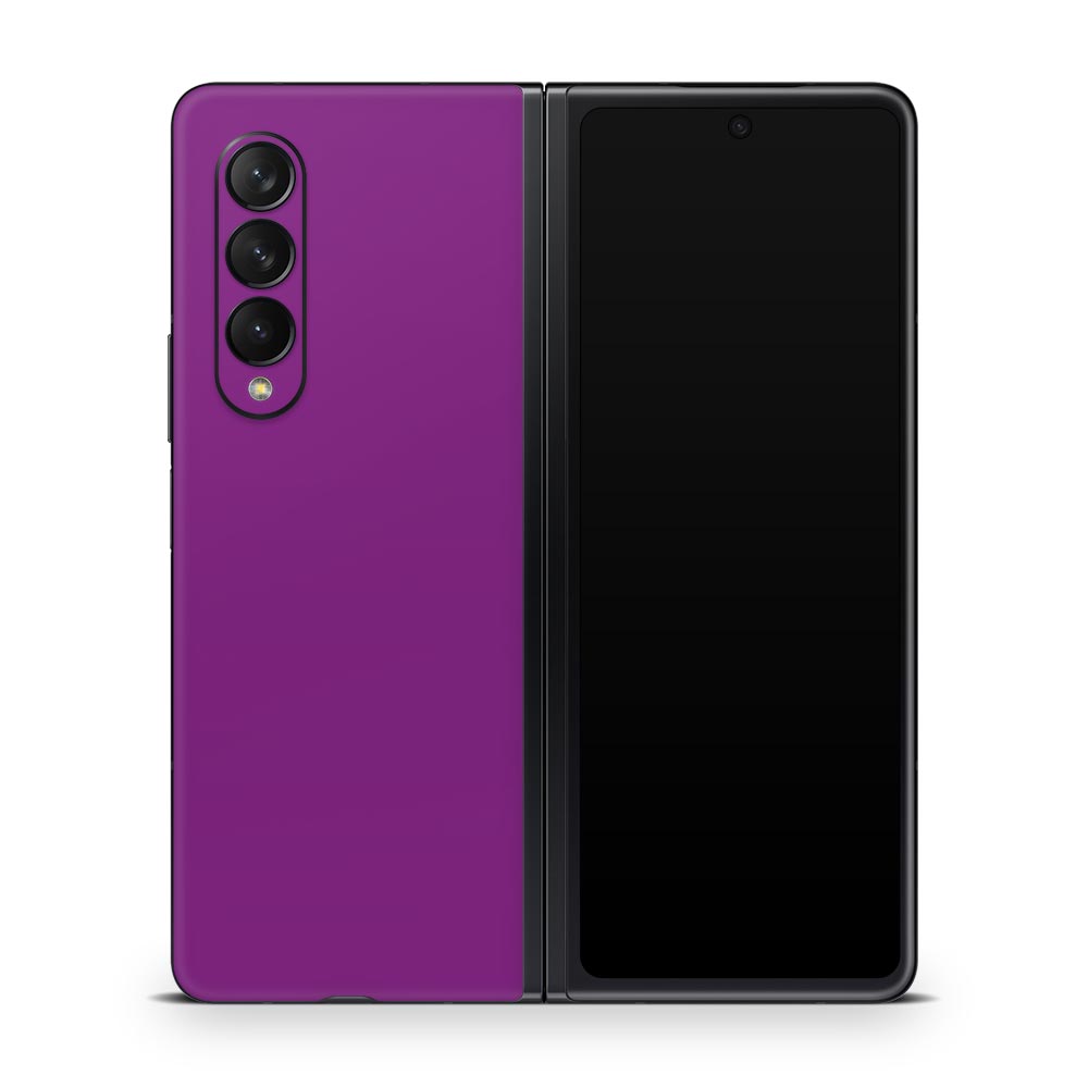 Purple Galaxy Z Fold 3 Skin