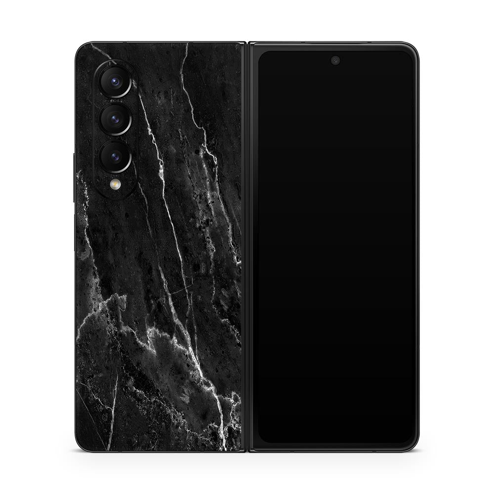 Black Marble II Galaxy Z Fold 4 Skin