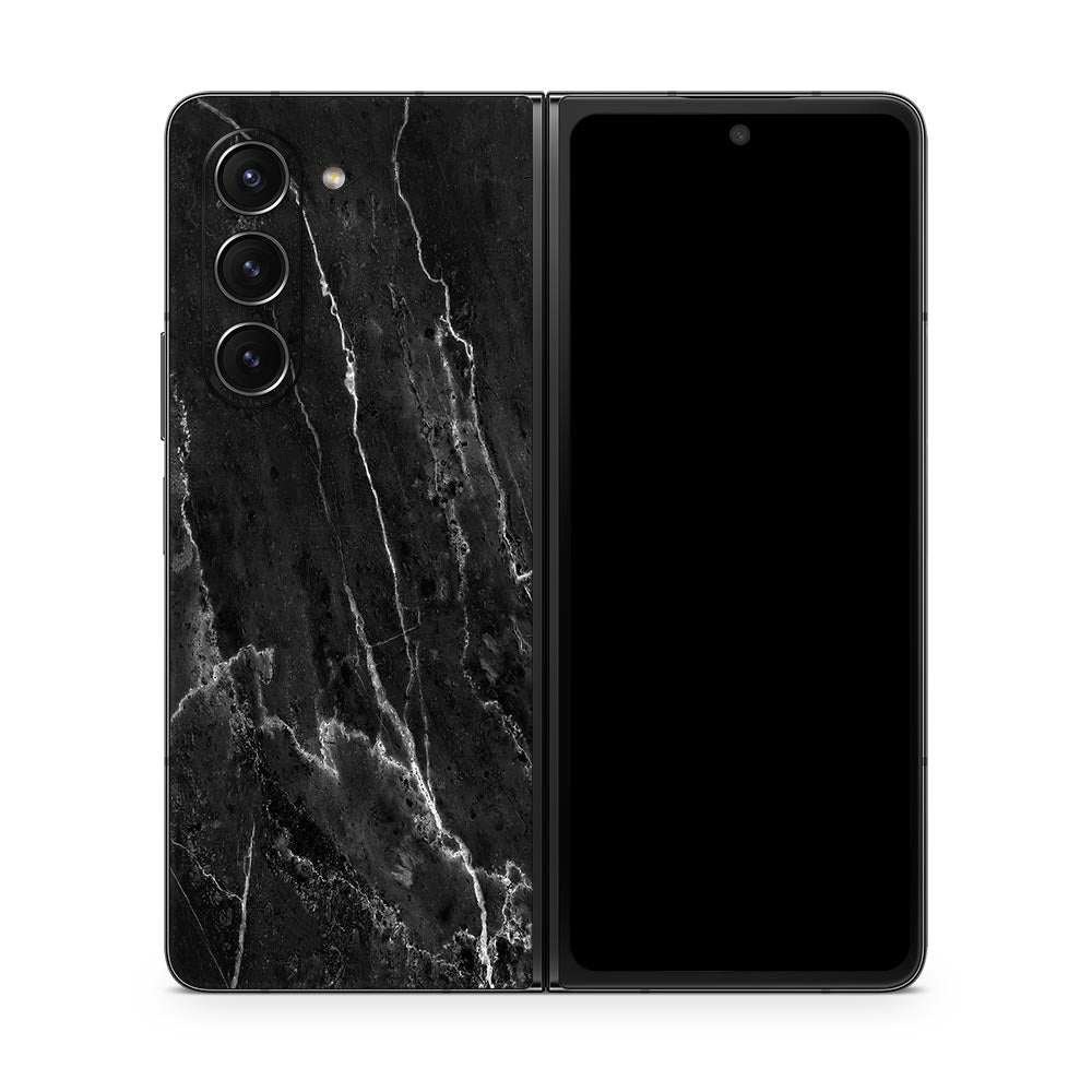 Black Marble II Galaxy Z Fold 5 Skin