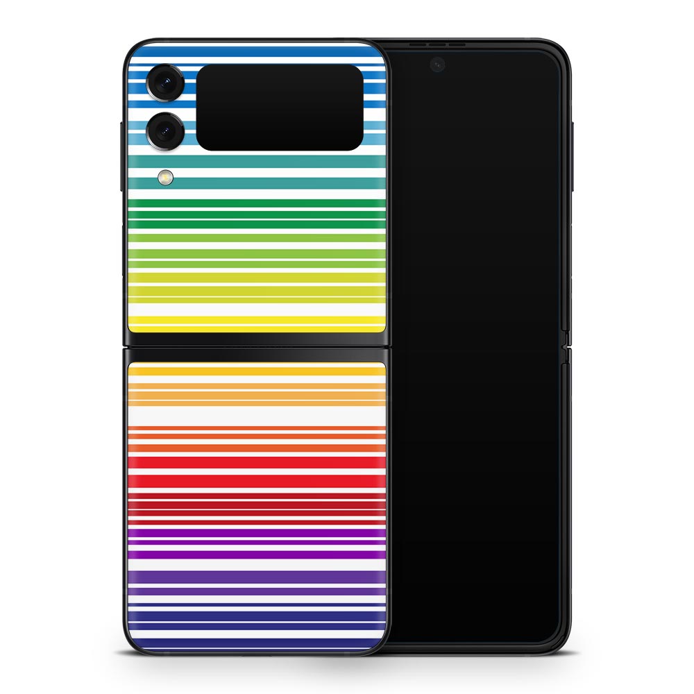 Rainbow Barcode Galaxy Z Flip 3 Skin
