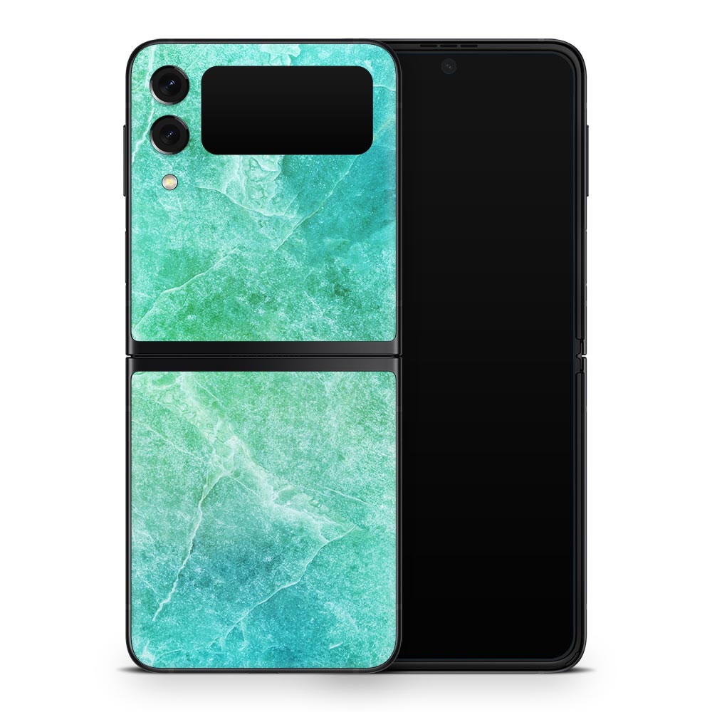 Aqua Marble Galaxy Z Flip 3 Skin