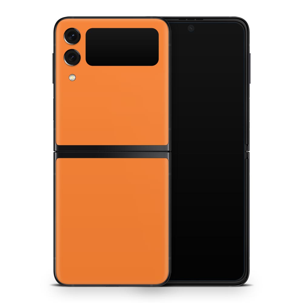 Orange Galaxy Z Flip 3 Skin