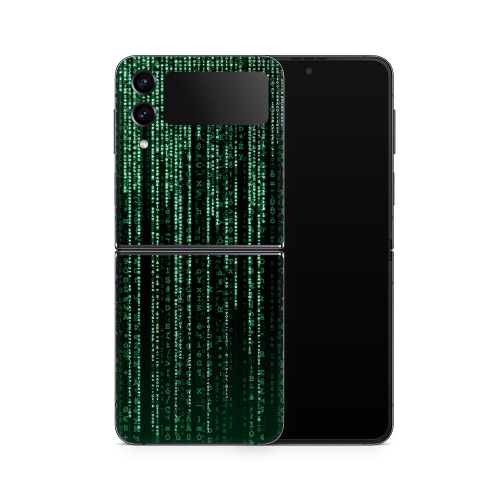 Matrix Code Galaxy Z Flip 4 Skin