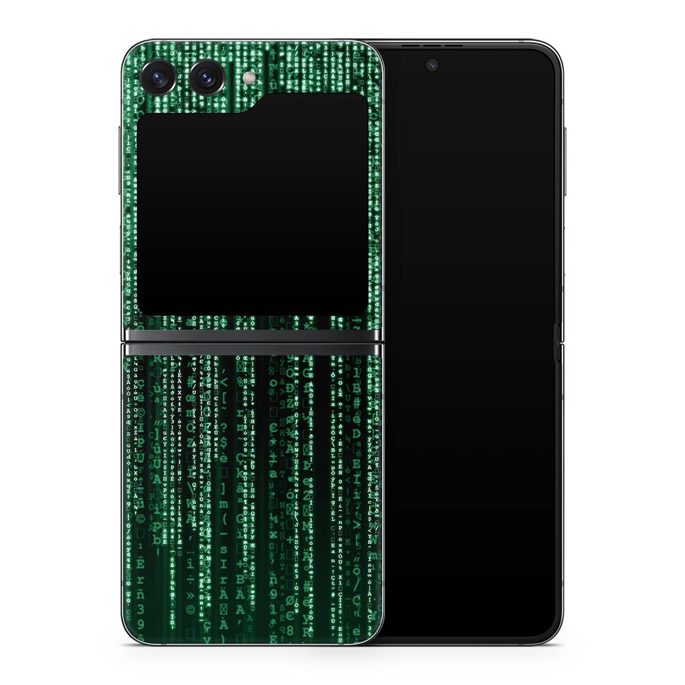 Matrix Code Galaxy Z Flip 5 Skin
