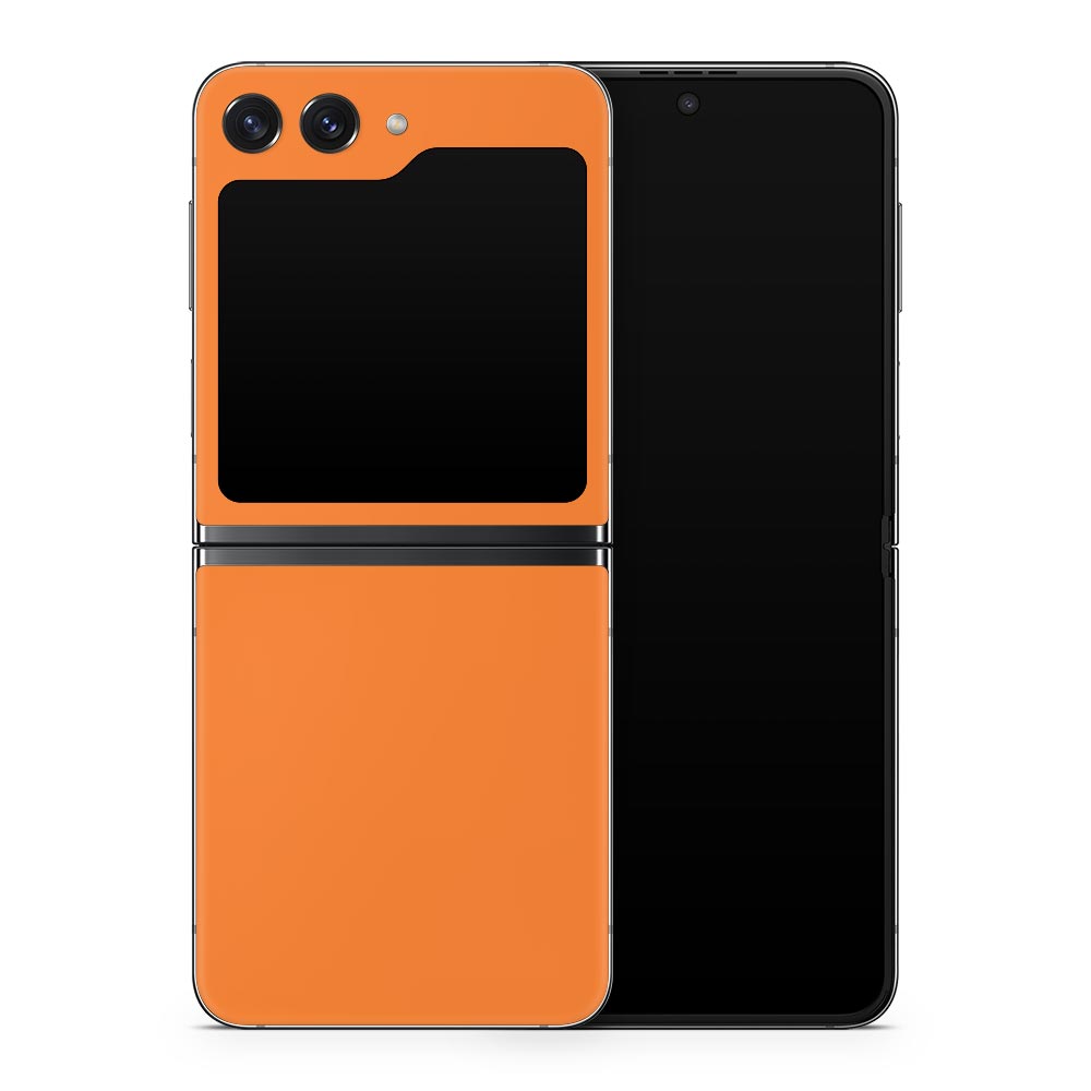 Orange Galaxy Z Flip 5 Skin