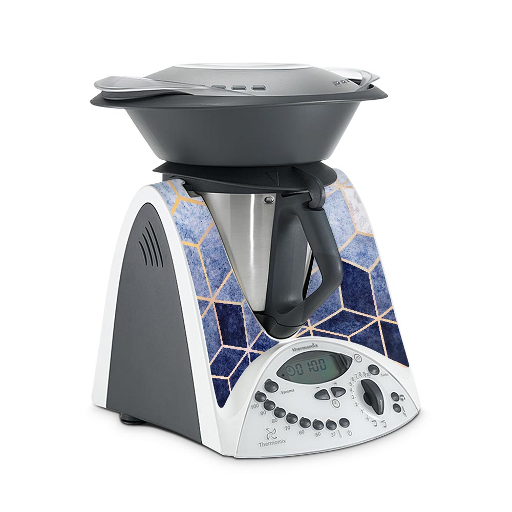 Blue Cubic Grunge Thermomix TM31 Skin