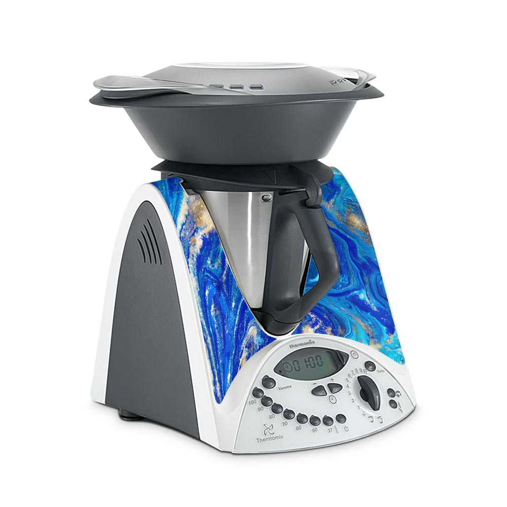 Blue Gold Marble Thermomix TM31 Skin