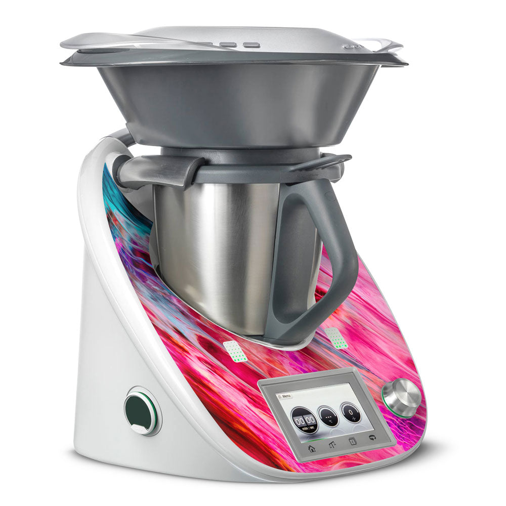 Pink Abstract Thermomix TM5 Front Skin