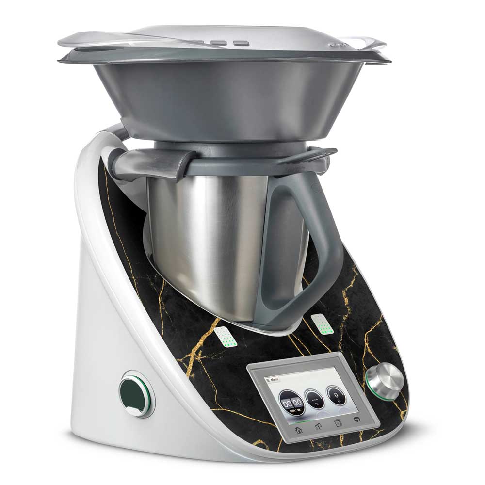 Gold Streak Marble Thermomix TM5 Front Skin