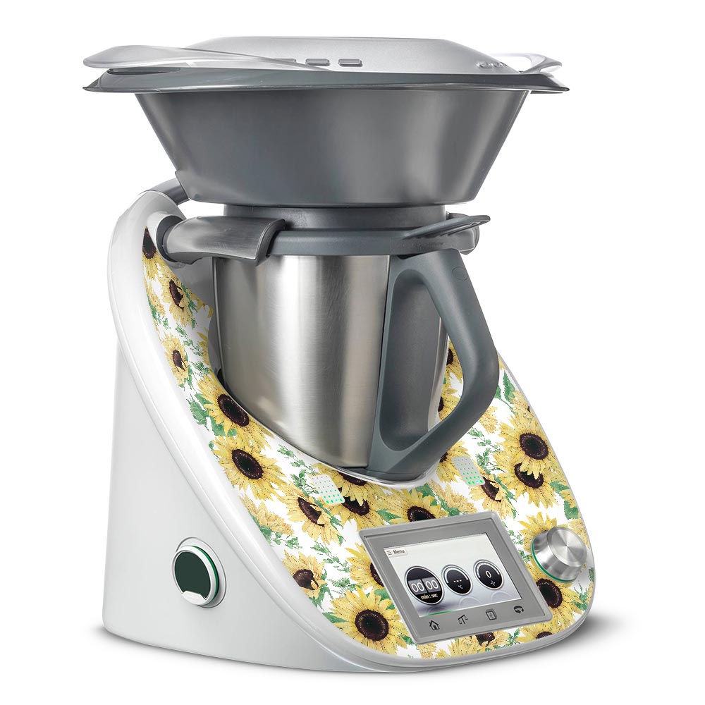 Watercolour Sunflower Thermomix TM5 Front Skin