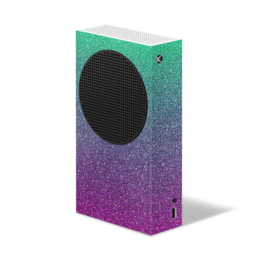 Ombre Green to Purple Xbox Series S Skin