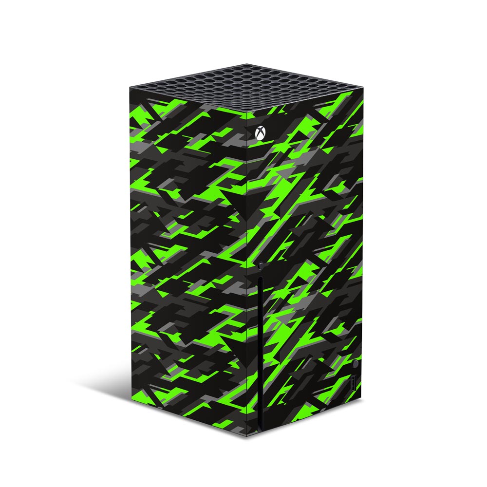 Green Geometric Camo Xbox Series X Skin