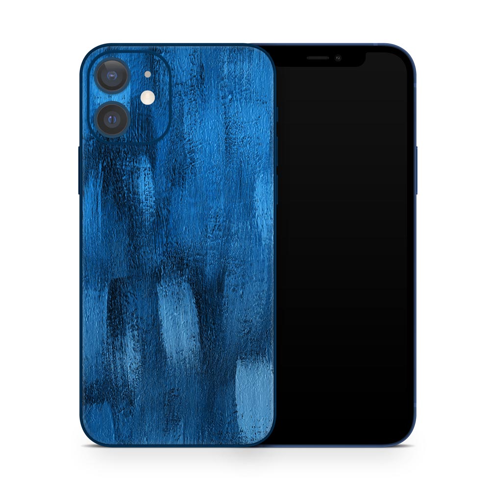 Brushed Blue iPhone 12 Skin