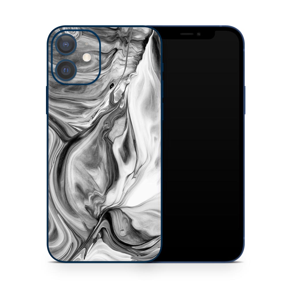 BW Marble iPhone 12 Skin