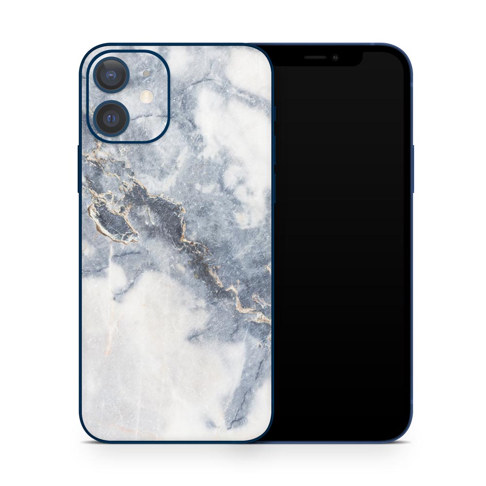 Grey Gold Marble iPhone 12 Skin