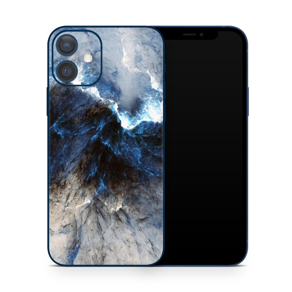 Marble Lightning iPhone 12 Skin