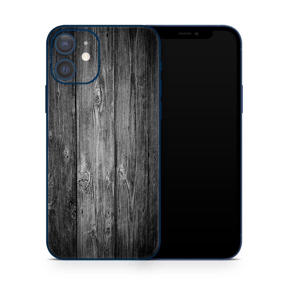 Black Timber V2 iPhone 12 Skin