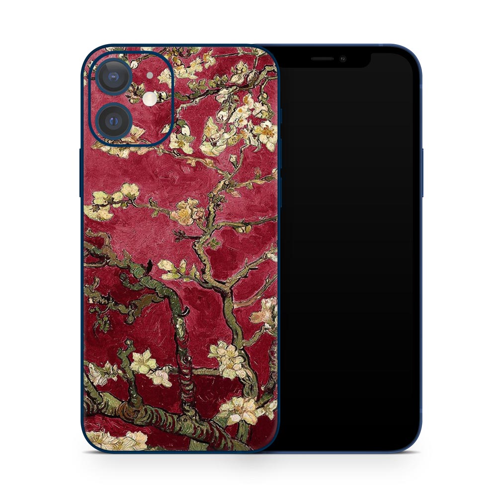 Red Blossoming Almonds iPhone 12 Skin
