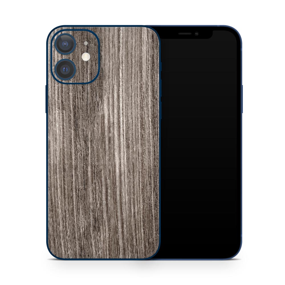 Limed Oak Wood iPhone 12 Skin