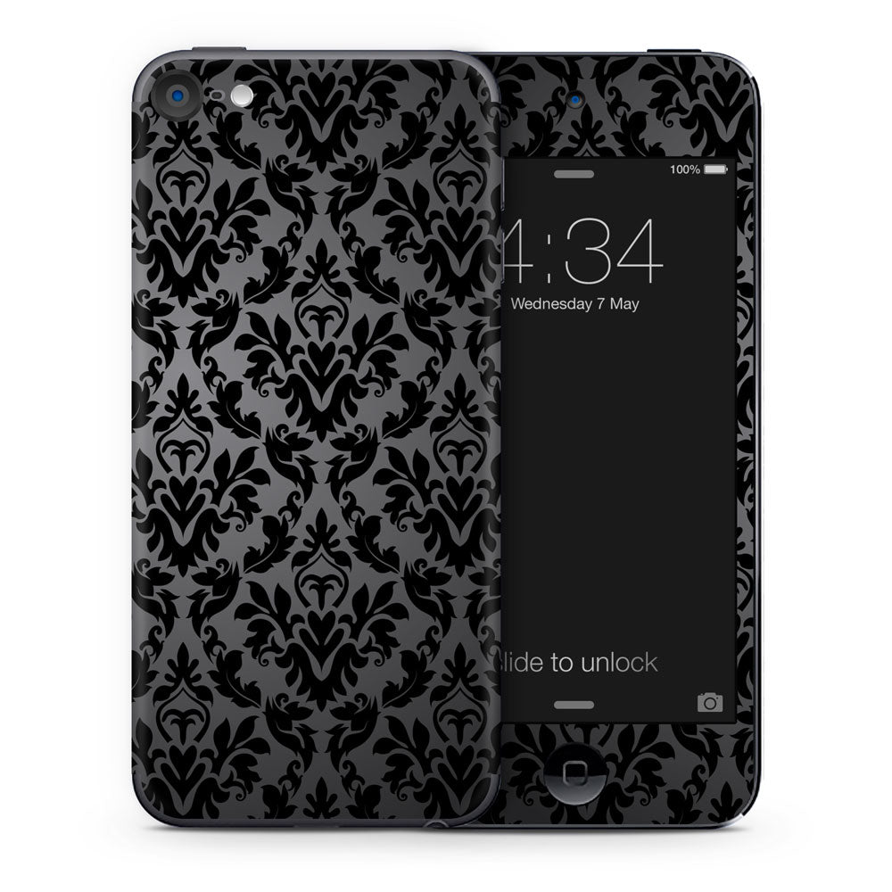 Damask Black iPod Touch Skin