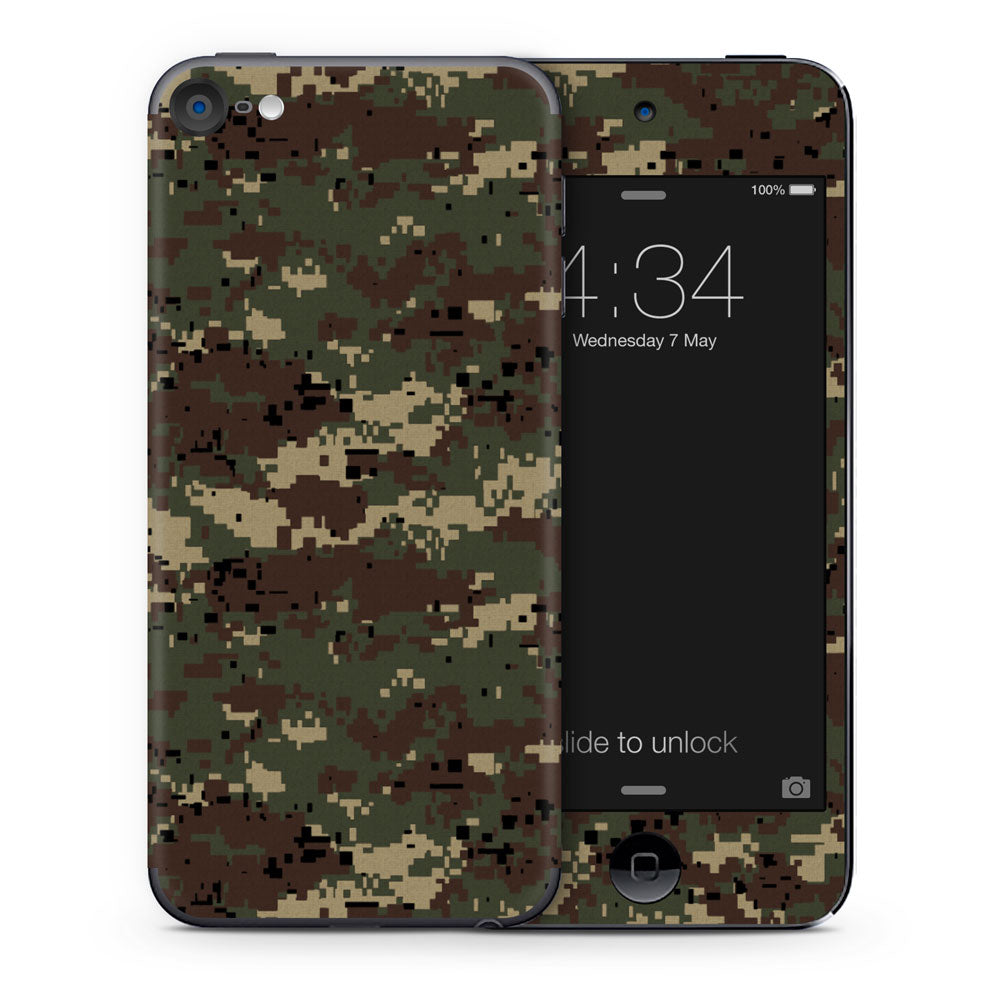Digital Woodland Camo iPod Touch Skin