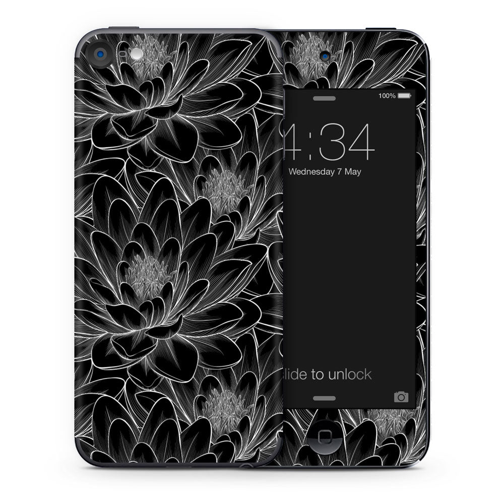 Floral Damask Black iPod Touch Skin