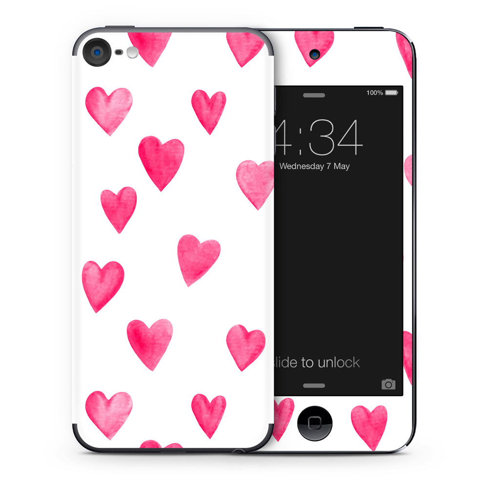 Pink Hearts iPod Touch Skin