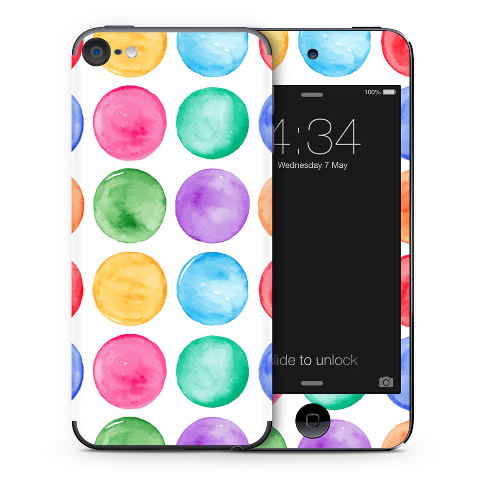 Watercolour Circles iPod Touch Skin