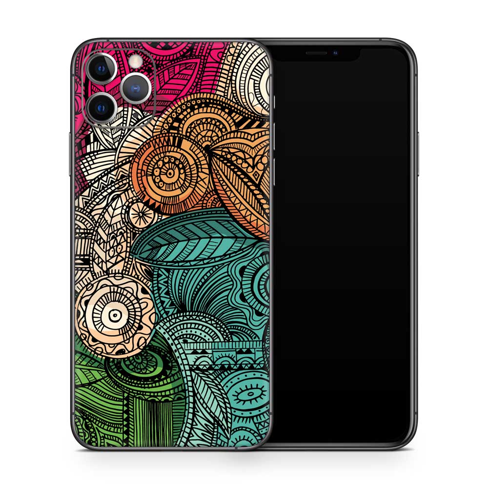 Paisley Colour iPhone 11 Skin