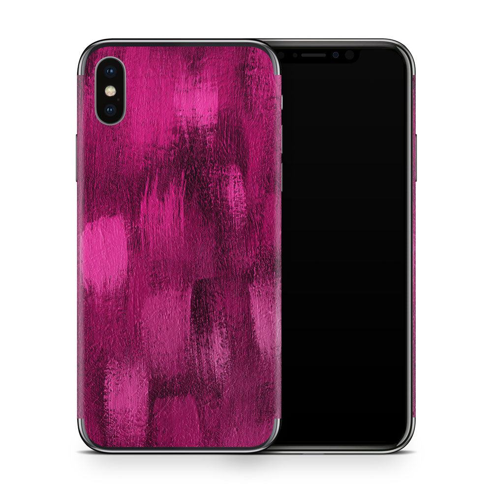 Brushed Pink iPhone X Skin