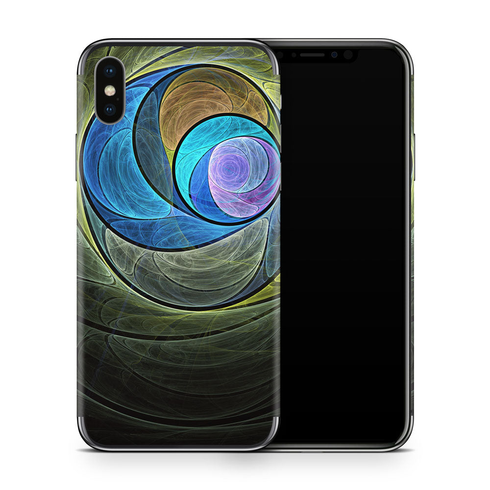 Spring Fractal iPhone X Skin