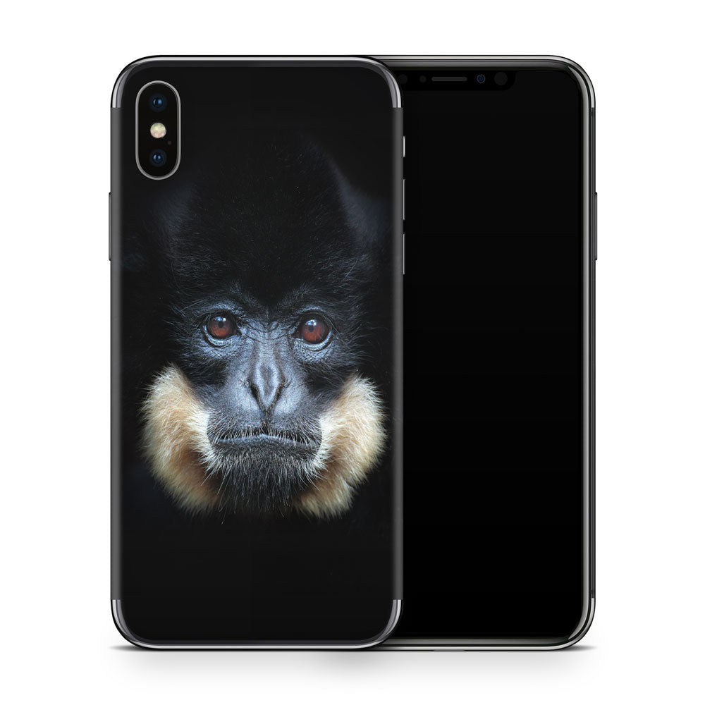 Yellow Cheeked Gibbon iPhone X Skin
