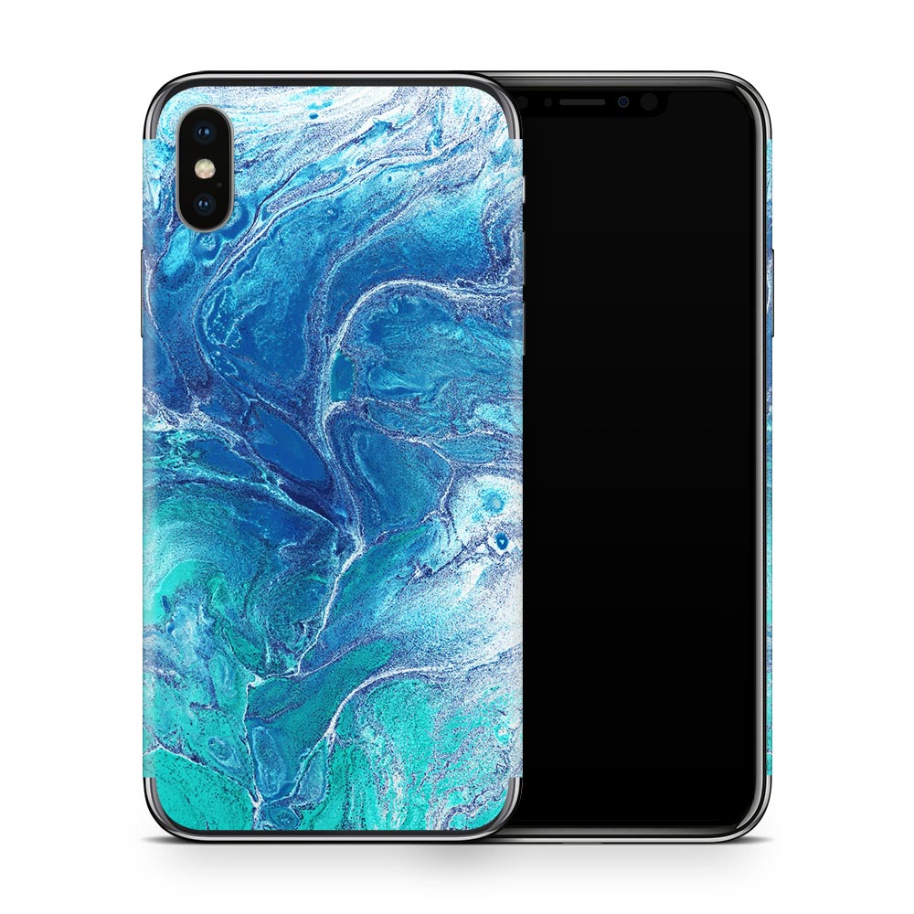 Liquid Colour Ocean iPhone X Skin