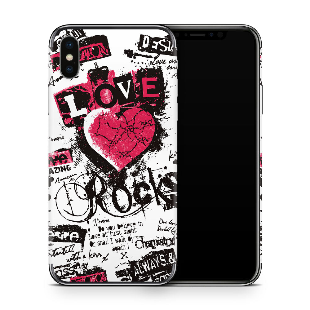 Love Rocks iPhone X Skin