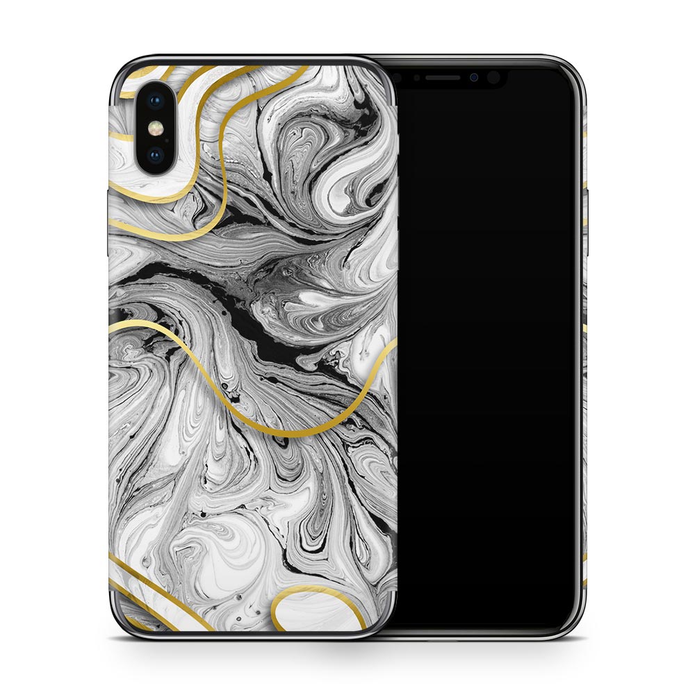 Acrylic Marble Swirl iPhone X Skin