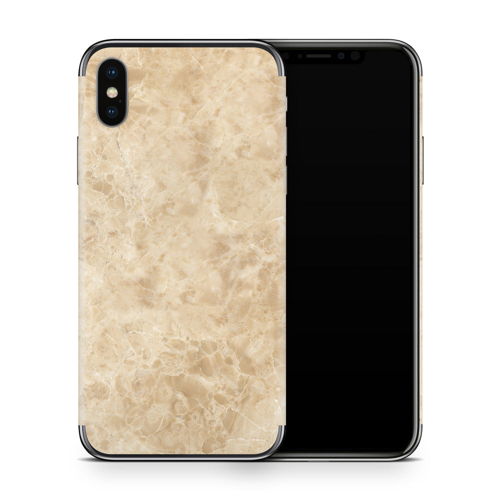 Creme Emperador Marble iPhone X Skin