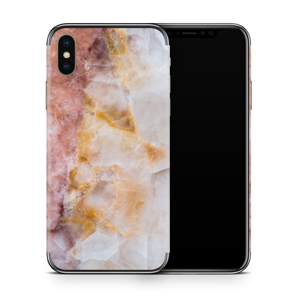 Sunset Marble iPhone X Skin