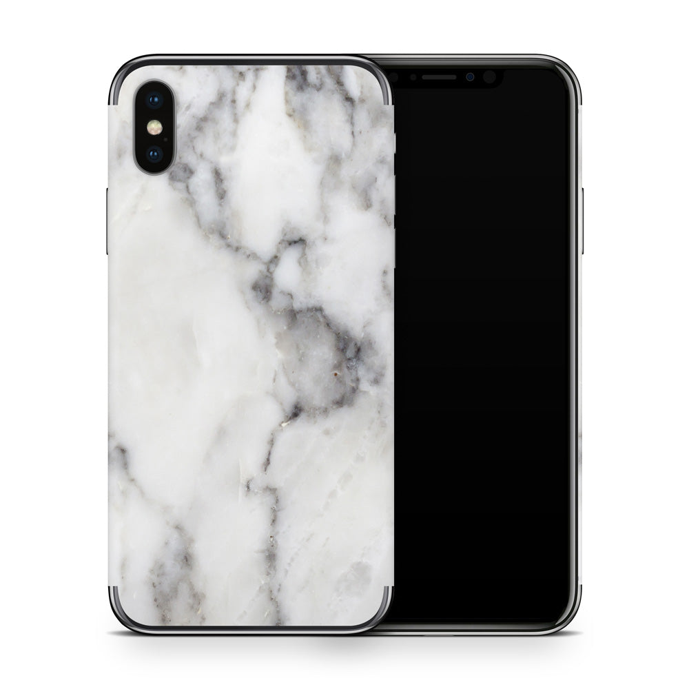Classic White Marble  iPhone X Skin