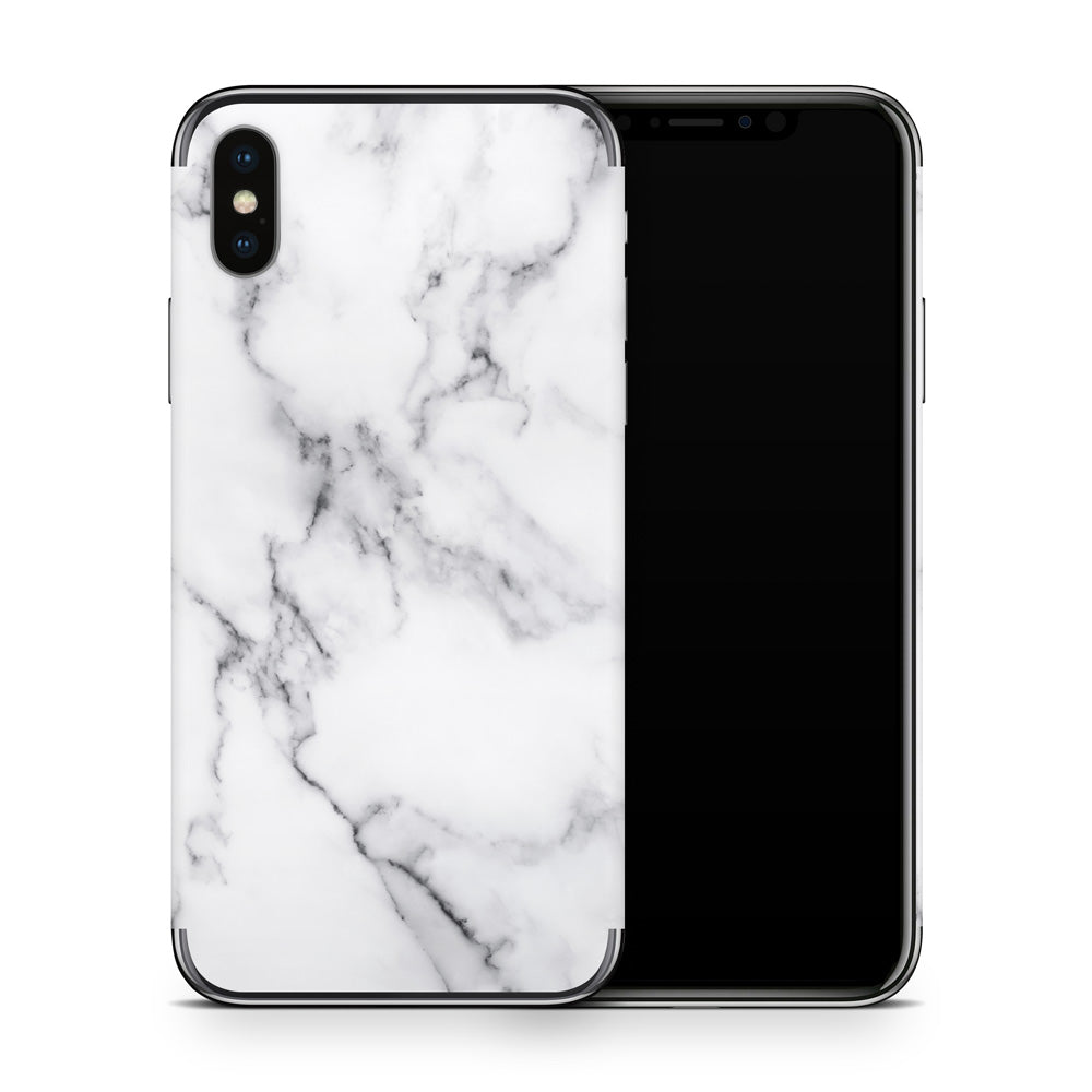 White Marble III iPhone X Skin